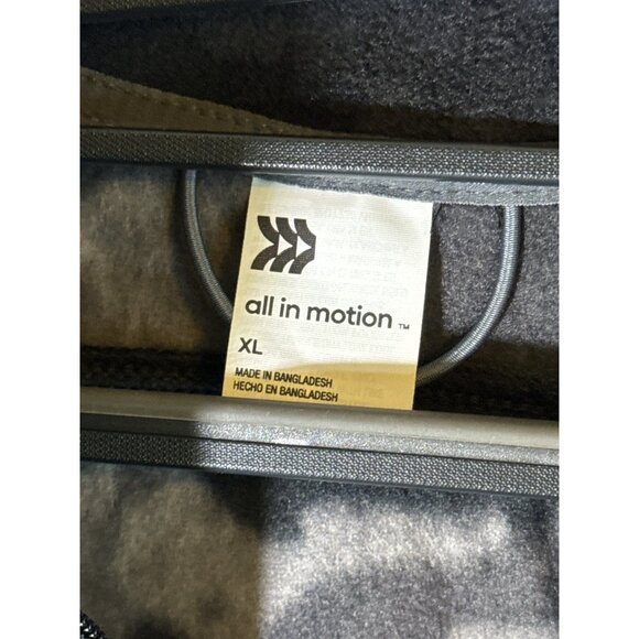 All in Motion Men's Microfleece Pullover Sweatshirt, Gray/Camo, Size XL, NWT - Picture 3 of 5